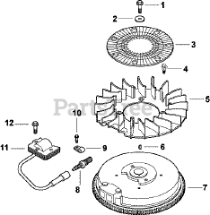 Kohler CV13-21501 - Kohler Command PRO Engine, Basic Version, 13hp, 9.7kW Ignition/Electrical 5-27-196