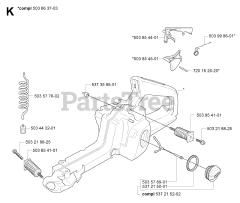 Husqvarna 340 e - Husqvarna Chainsaw (SN: 20051800001 - 20062300000) FUEL TANK