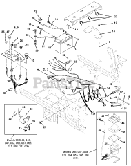 Gravely 992106 (PM 260Z) - Gravely Pro-Master 60" Zero-Turn Mower, 26hp Kawasaki (SN: 000501 & Above) Electrical System