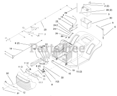 Toro 71208 (13-38 XL) - Toro Lawn Tractor (SN: 079000001 - 079999999) (1997)
