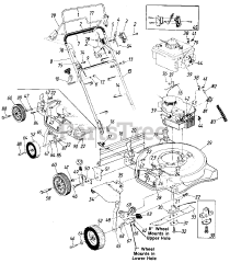 MTD 129-269R047 - MTD Walk-Behind Mower (1985) (Chase Pitkin) Parts