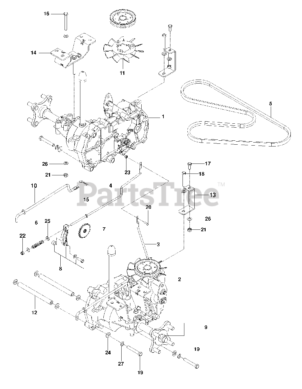 Husqvarna Rz 4623 967009804 Husqvarna 46 Zero Turn Mower 2013 12 Hydraulic Pump Motor Parts Lookup With Diagrams Partstree