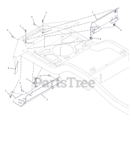 Gravely 991264 (Pro-Turn ZX 60) - Gravely Pro-Turn 60" Zero-Turn Mower, Kawasaki FX (SN: 000101 & Above) Heat Shield