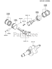 Kawasaki FD620D-RS24 - Kawasaki Engine PISTON/CRANKSHAFT