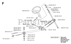 Husqvarna R 13 (953950401) - Husqvarna Swedish Riding Mower (2004-01) STEERING