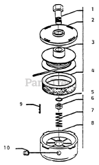 Echo SRM-210 E - Echo String Trimmer Cutting Head Assembly