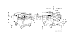 Honda EX5500 K1 A/B (EA1) - Honda Generator, Made in Japan (SN: EA1-1072384 - EA1-1099999) LABELS (2)