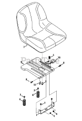 Cub Cadet RZT-L42 (17AFCACS010) - Cub Cadet 42" RZT Zero-Turn Mower (2013) Seat Adjustment