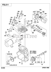 Subaru Robin EH252D23110 (EH25-2) - Subaru Robin Engine 311 Intake &amp; Exhaust