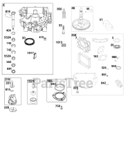 Briggs & Stratton 44N677-0043-B1 - Briggs & Stratton Vertical Engine Crankcase Cover/Sump Group
