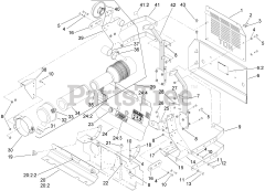Toro 74268 (Z 597-D) - Toro 60" Z Master Zero-Turn Mower, Side-Discharge Deck (SN: 270000001 - 270000300) (2007) Front and Rear Engine Cover Assembly