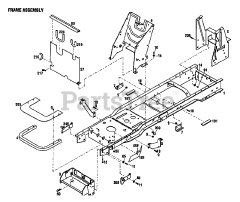 Troy-Bilt 13079 - Troy-Bilt Lawn Tractor, Hydro Drive (SN: 130790100101 & Above) FRAME ASSEMBLY