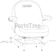 Cub Cadet Z-Force SX60 KW FAB (17RIDGJD010) - Cub Cadet 60" Z-Force S Zero-Turn Mower, Fab Deck, Kawasaki (2019) Seat