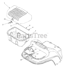 Cub Cadet A 101 C (37A-101C129) - Cub Cadet Work Fun Runner Trunk Assembly