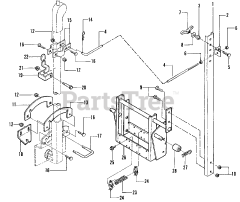 Snapper 38LTST1 (7080560) - Snapper 38" Snow Thrower Attachment Lift Components