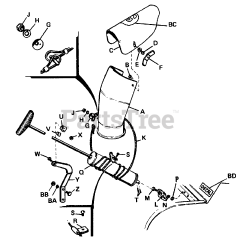 Simplicity 990476 - Simplicity 27" Rotary Snow Thrower Attachment SPOUT GROUP