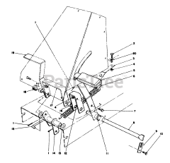 Toro 56150 (8-32) - Toro Professional Rear-Engine Riding Mower (SN: 007000001 - 007999999) (1987) Brake  Clutch Assembly