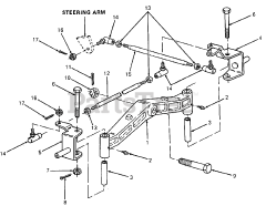 Cub Cadet 1204 (147-610-100) - Cub Cadet Garden Tractor (SN: 756300 - 799999) Front Axle and Connections
