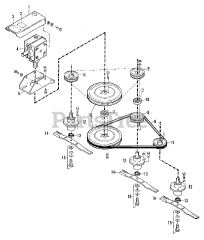 Simplicity 2108501 - Simplicity Model 63 Mower Deck, Rear-Mounted, 3 Blade Type