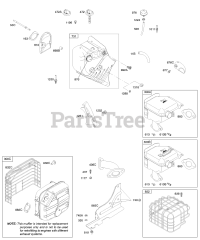 Briggs & Stratton 21B414-0017-E1 - Briggs & Stratton Horizontal Engine Blower Housing/Shrouds, Exhaust System