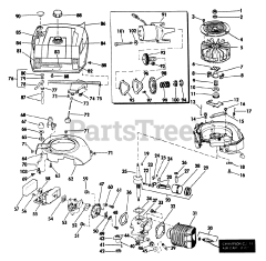 Lawn-Boy 5501 - Lawn-Boy Walk-Behind Mower (SN: 300000001 - 399999999) (1973) Engine, Magneto, Starter And Carburetor Parts List Models Used On: 8231e