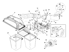 MTD 190-064-000 - MTD Grass Catcher Assembly (2000)