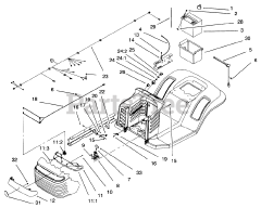 Toro 71217 (14-38 HXL) - Toro Lawn Tractor (SN: 069000001 - 069999999) (1996)