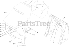 Toro 22333 (TX 525) - Toro Dingo Compact Utility Loader (SN: 270000401 - 270999999) (2007) Hood Assembly