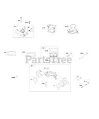 Briggs & Stratton 611475-0119-E1 - Briggs & Stratton Horizontal Engine Intake Elbows, Intake Manifold