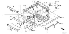 Honda EB4000X AT1 (EBSC) - Honda Generator, Made in China (SN: EBSC-1000001 - EBSC-1499999) FRAME