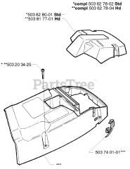 Husqvarna 371 - Husqvarna Chainsaw (1999-05) Top Cover