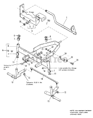 Allis-Chalmers 612 H (1691276) - Allis-Chalmers Lawn Tractor, 12hp Front Axle Group - Early Models