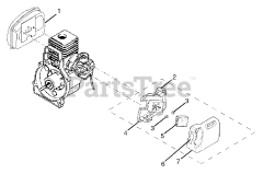 Ryobi RY 70111 - Ryobi String Trimmer Air Box/Muffler Assembly