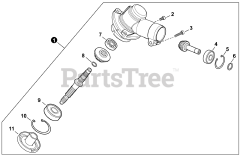 Echo SRM-2120 - Echo String Trimmer (SN: U94012001001 - U94012999999) Gear Case