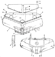 Simplicity 990190 - Simplicity 42" Mower Deck for Model 725 Mowers