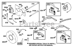 Briggs & Stratton 221432-2170-01 - Briggs & Stratton Horizontal Engine Key Panel, Elect