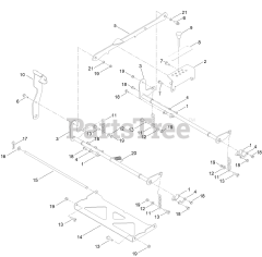 Toro 77502 - Toro 50" TimeCutter MyRide Zero-Turn Mower (SN: 417162420 - 417399999) Decklift Assembly