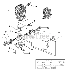 Ryobi RY 74005 D - Ryobi 16" Chainsaw, 38cc Engine Internal - Oil Pump