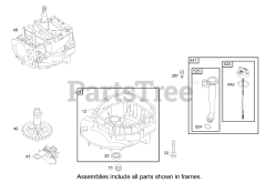 Toro 20037 - Toro Super Recycler Walk-Behind Mower with Bag (SN: 230000001 - 230999999) (2003) Crankcase Assembly Briggs and Stratton Model 123K02-0114-E1