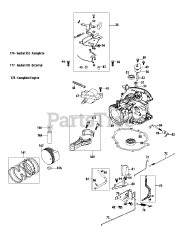 MTD 5X65RU - MTD Engine 5X65RU Crankcase