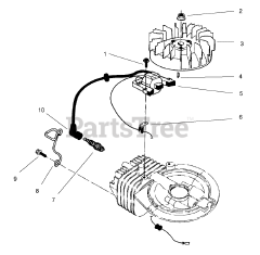 Toro 22026 - Toro Walk-Behind Mower (SN: 099000001 - 099999999) (1999) Ignition Assembly (model No. 47pt7-3)