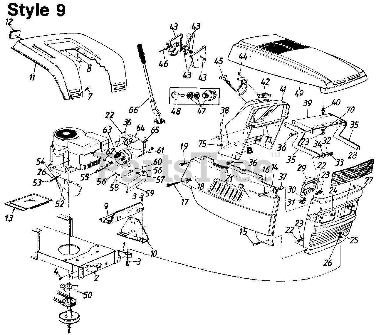 Turf Power 130659F145 Turf Power Lawn Tractor (1990) (Stambaugh