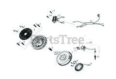 Scag SR 708 (SR 803) - Scag Engine FLYWHEEL &amp; COIL