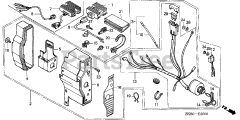 Honda GX390 K1 QWH2/A (GCAA) - Honda Engine, Made in Japan (SN: GCAA-3400001 - GCAA-9999999) CONTROL BOX (2)
