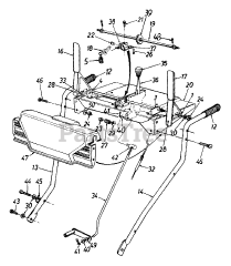 MTD 313-610E134 - MTD Snow Thrower (1993) (Home Depot) Engagement Handle Assembly