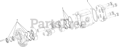 Toro 22974 (TRX-26) - Toro Trencher (SN: 310000301 - 310999999) (2010) Gear Pump Assembly No. 117-6307
