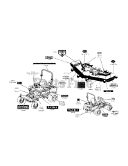 Cub Cadet S6031-KW (53AI8DU6050) - Cub Cadet 60" Tank S Zero-Turn Mower, 31hp Kawasaki Label Map
