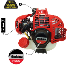 Shindaiwa FH 235 - Shindaiwa Shafted Hedge Trimmer (SN: U70415001001 - U70415999999)