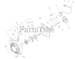 Echo CS-510 - Echo Chainsaw (SN: C19120001001 - C19120999999) Starter, Magneto
