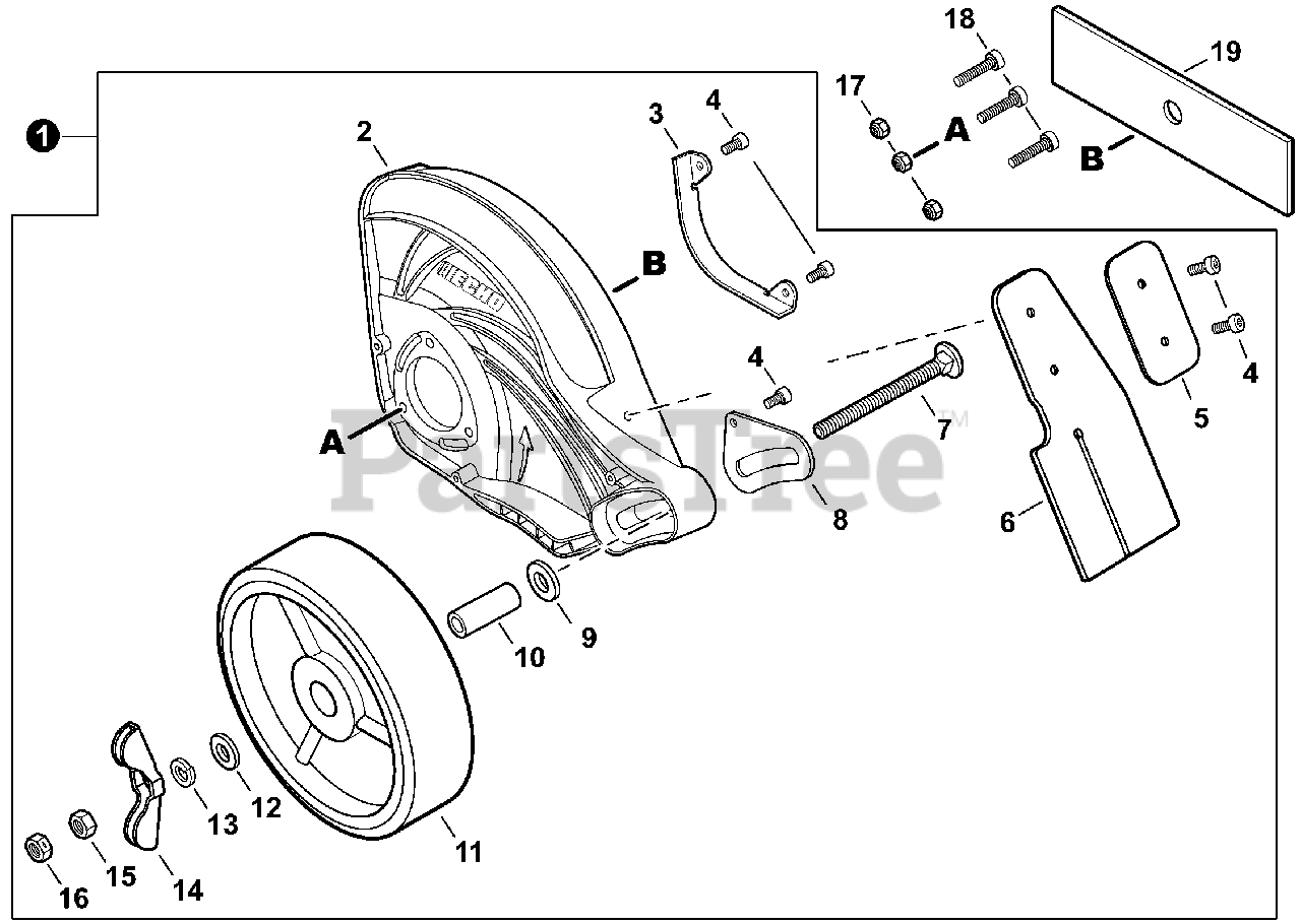 Echo PE-225 - Echo Edger (SN: T46814001001 - T46814999999) Edger Shield